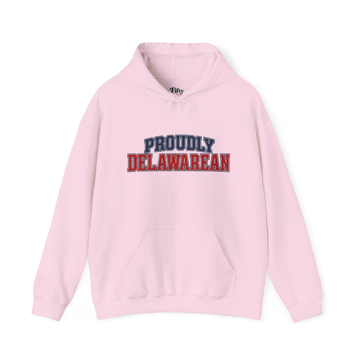 Proudly Delawarean Unisex Hoodie State Name Graphic
