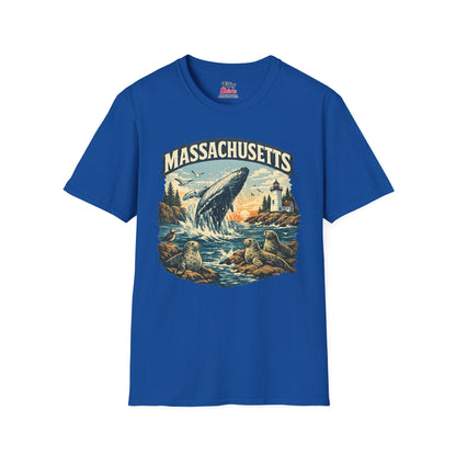 Massachusetts Wildlife Unisex Softstyle T Shirt State Pride Graphic Tee Collections FS03