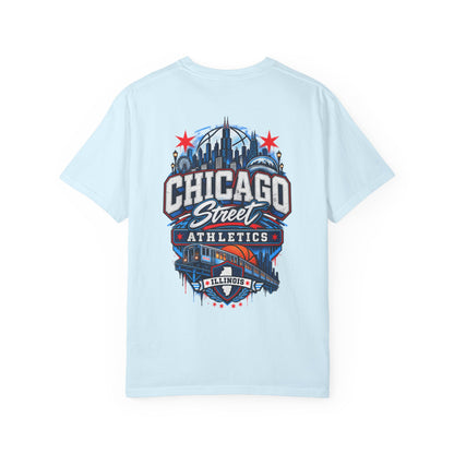 Chicago Illinois Street Athletics Unisex Comfort Color 1717 Streetwear Graphic Tee
