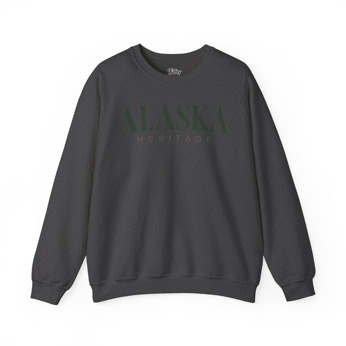 Alaska Heritage Unisex Crewneck Sweatshirt State Name Graphic