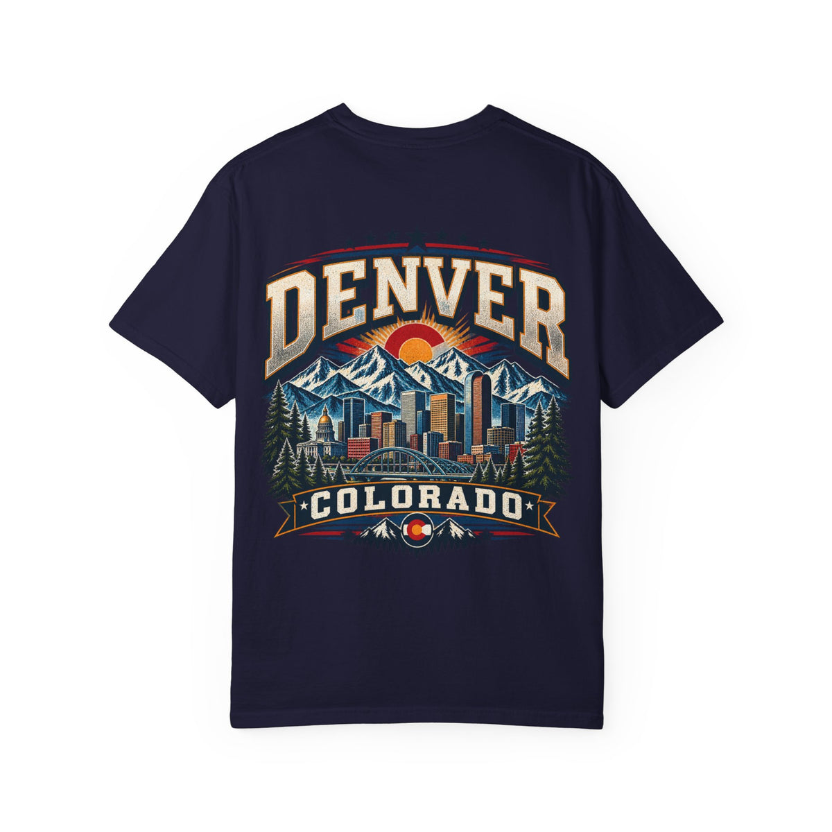 Denver Colorado  Unisex Comfort Color 1717 Streetwear Graphic Tee
