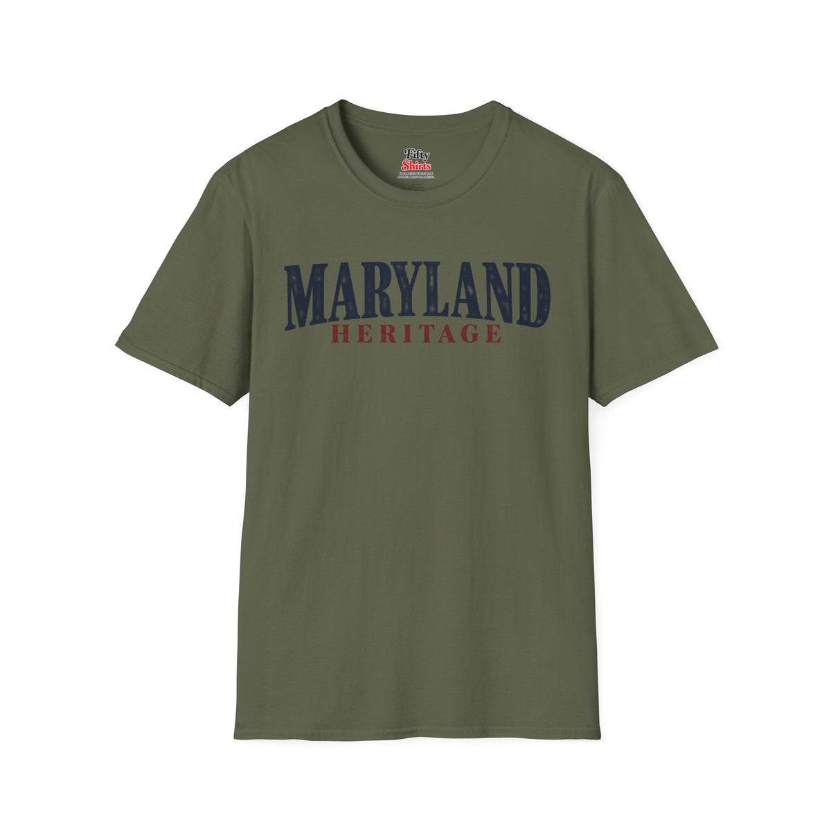 Maryland Heritage Unisex Softstyle T Shirt State Name Graphic Tee