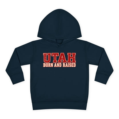 Utah Born and Raised Vintage Athletic Unisex Toddler Pullover Fleece Hoodie
