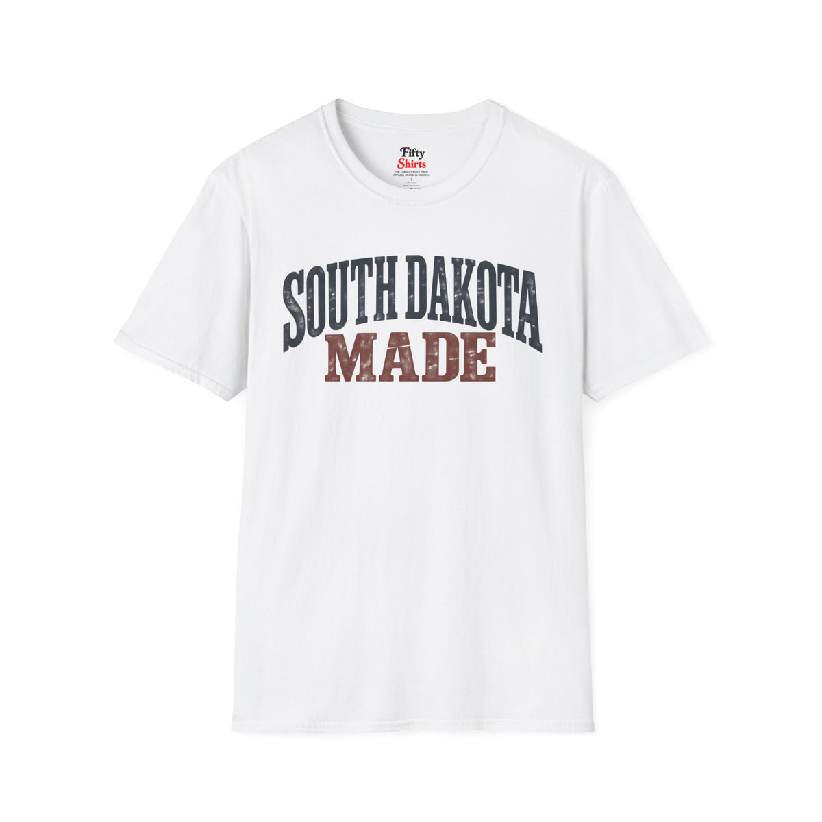 South Dakota Made Unisex Softstyle T Shirt State Name Graphic Tee
