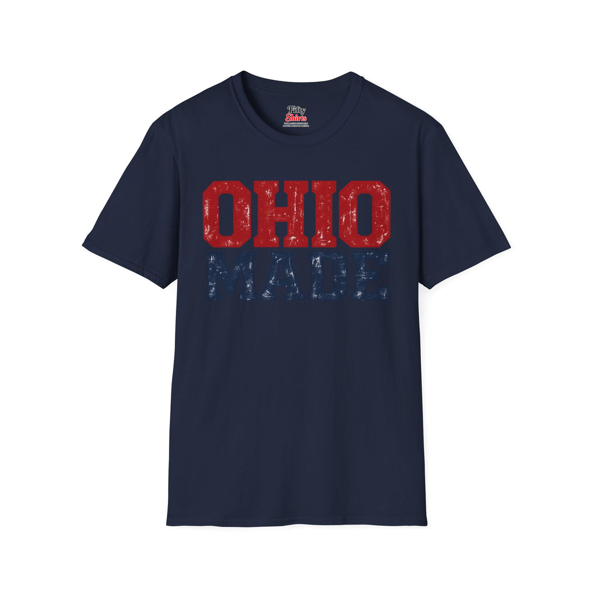 Ohio Made Unisex Softstyle T Shirt State Name Graphic Tee