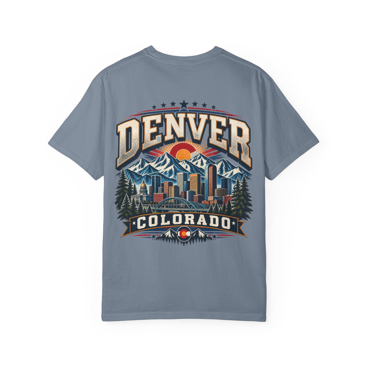 Denver Colorado  Unisex Comfort Color 1717 Streetwear Graphic Tee