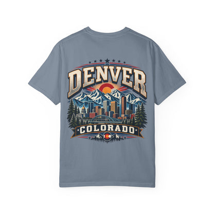 Denver Colorado  Unisex Comfort Color 1717 Streetwear Graphic Tee