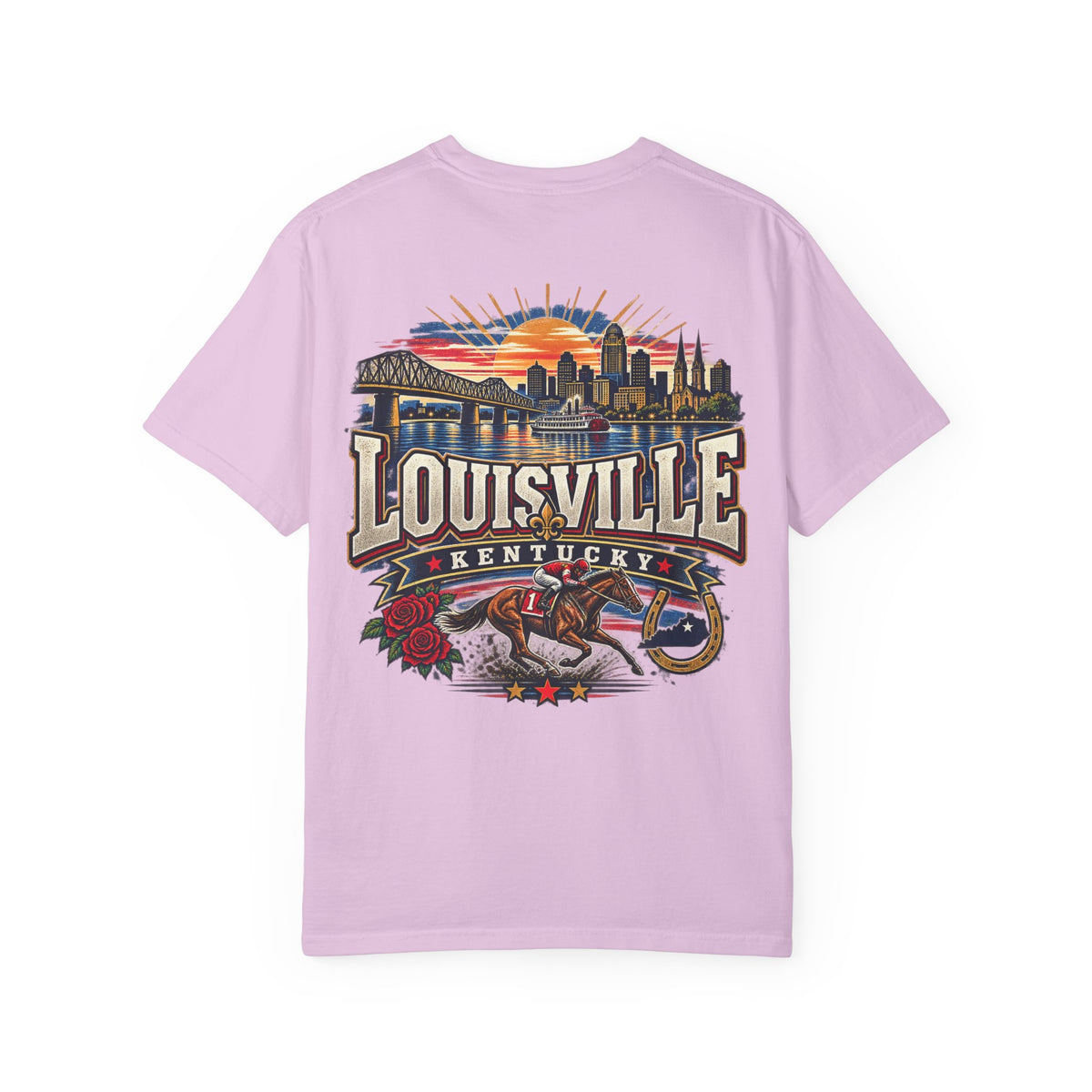 Louisville Kentucky Unisex Comfort Color 1717 Streetwear Graphic Tee
