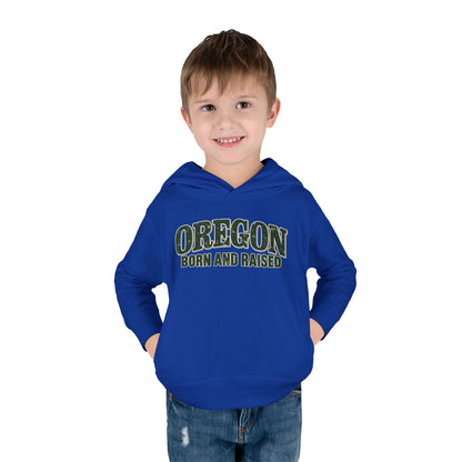 Oregon Born and Raised Classic Souvenir Unisex Toddler Pullover Fleece Hoodie