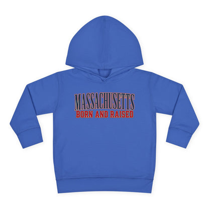 Massachusetts Born and Raised High-End Editorial Unisex Toddler Pullover Fleece Hoodie