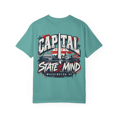 Washington DC Capital State of Mind Unisex Comfort Color 1717 Streetwear Graphic Tee