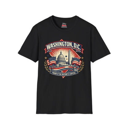 Washington D.C. State Pride Unisex Softstyle T Shirt State Pride Graphic Tee Collections FS03