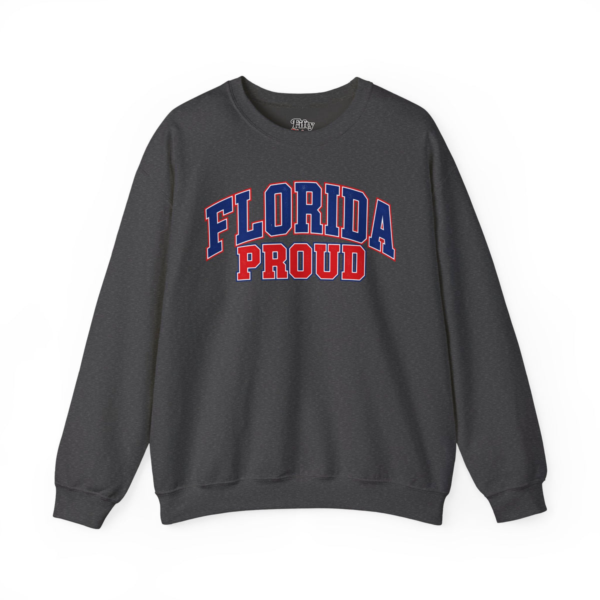 Florida Proud Unisex Crewneck Sweatshirt State Name Graphic