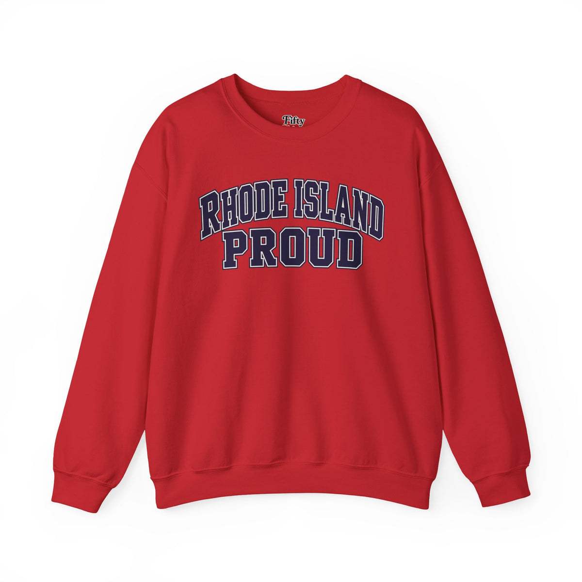 Rhode Island Proud Unisex Crewneck Sweatshirt State Name Graphic