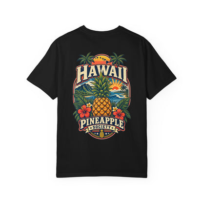 Hawaii Pineapple Society Unisex Comfort Color 1717 Streetwear Graphic Tee