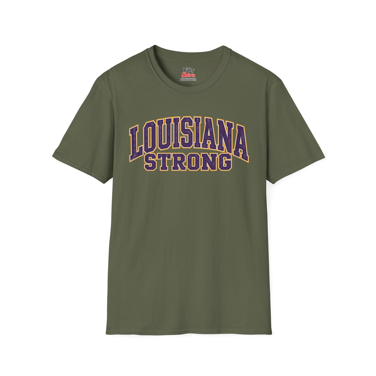 Louisiana Strong Unisex Softstyle T Shirt State Name Graphic Tee