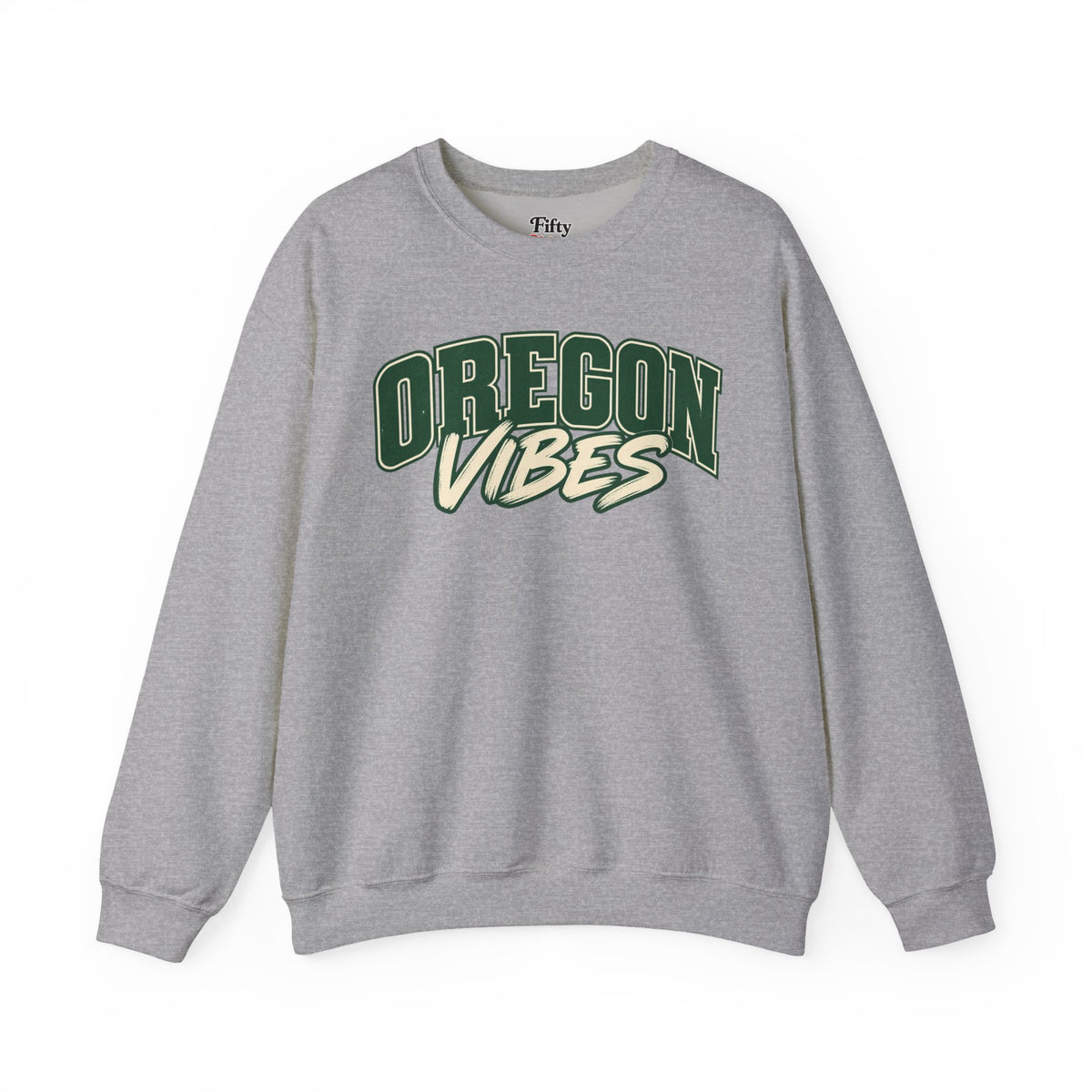 Oregon Vibes Unisex Crewneck Sweatshirt State Name Graphic