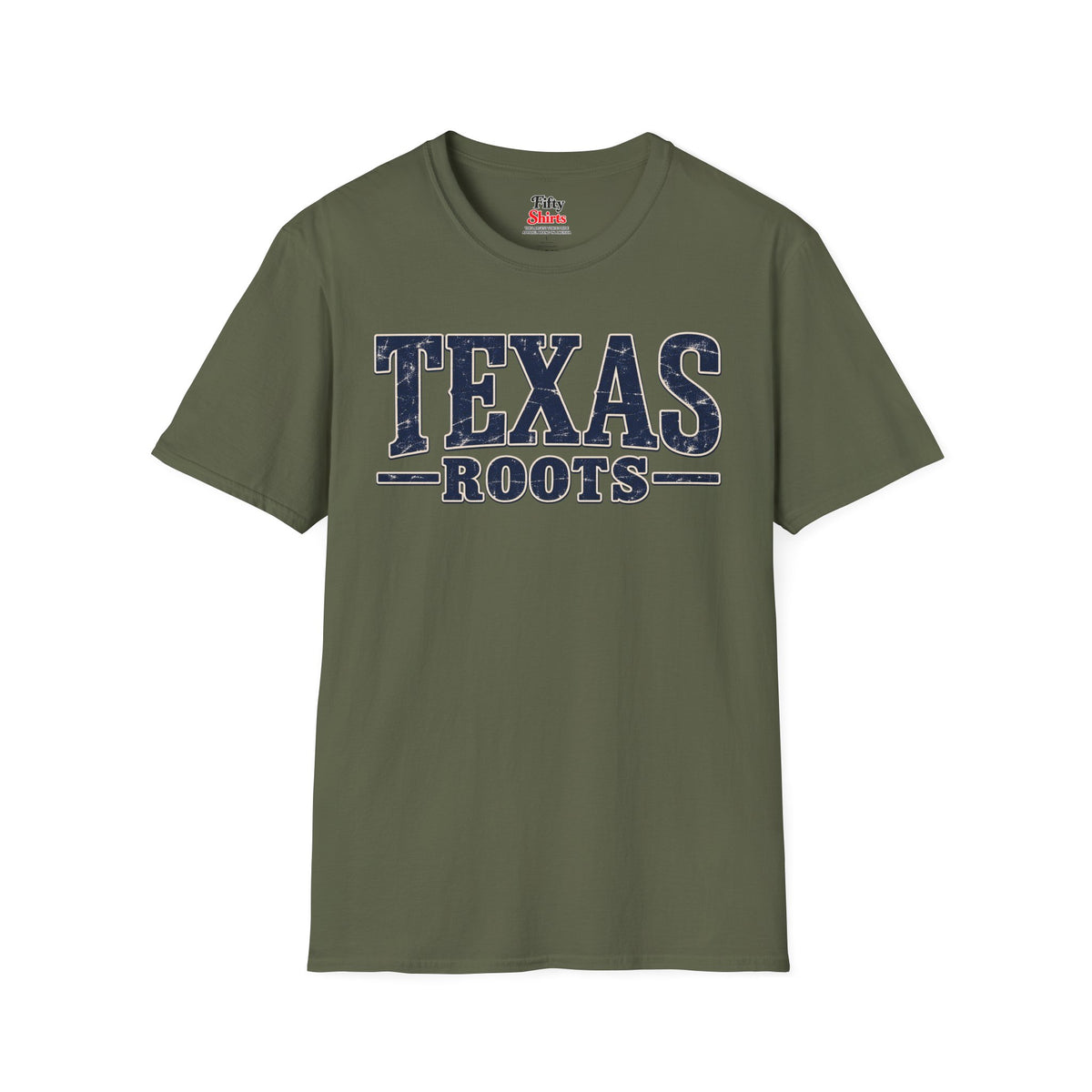 Texas Roots Unisex Softstyle T Shirt State Name Graphic Tee