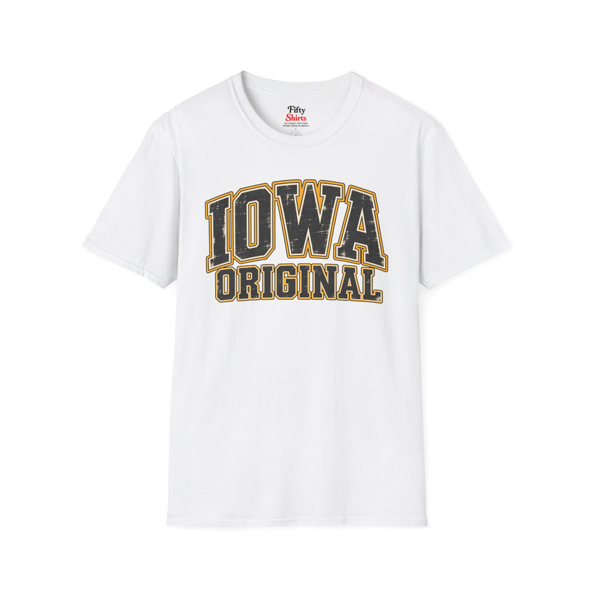 Iowa Original Unisex Softstyle T Shirt State Name Graphic Tee