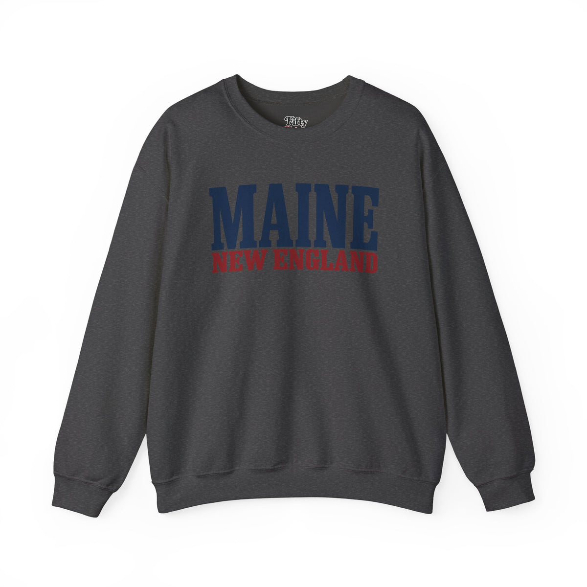 Maine New England Unisex Crewneck Sweatshirt State Name Graphic