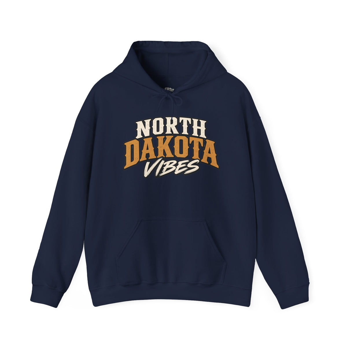 North Dakota Vibes Unisex Hoodie State Name Graphic