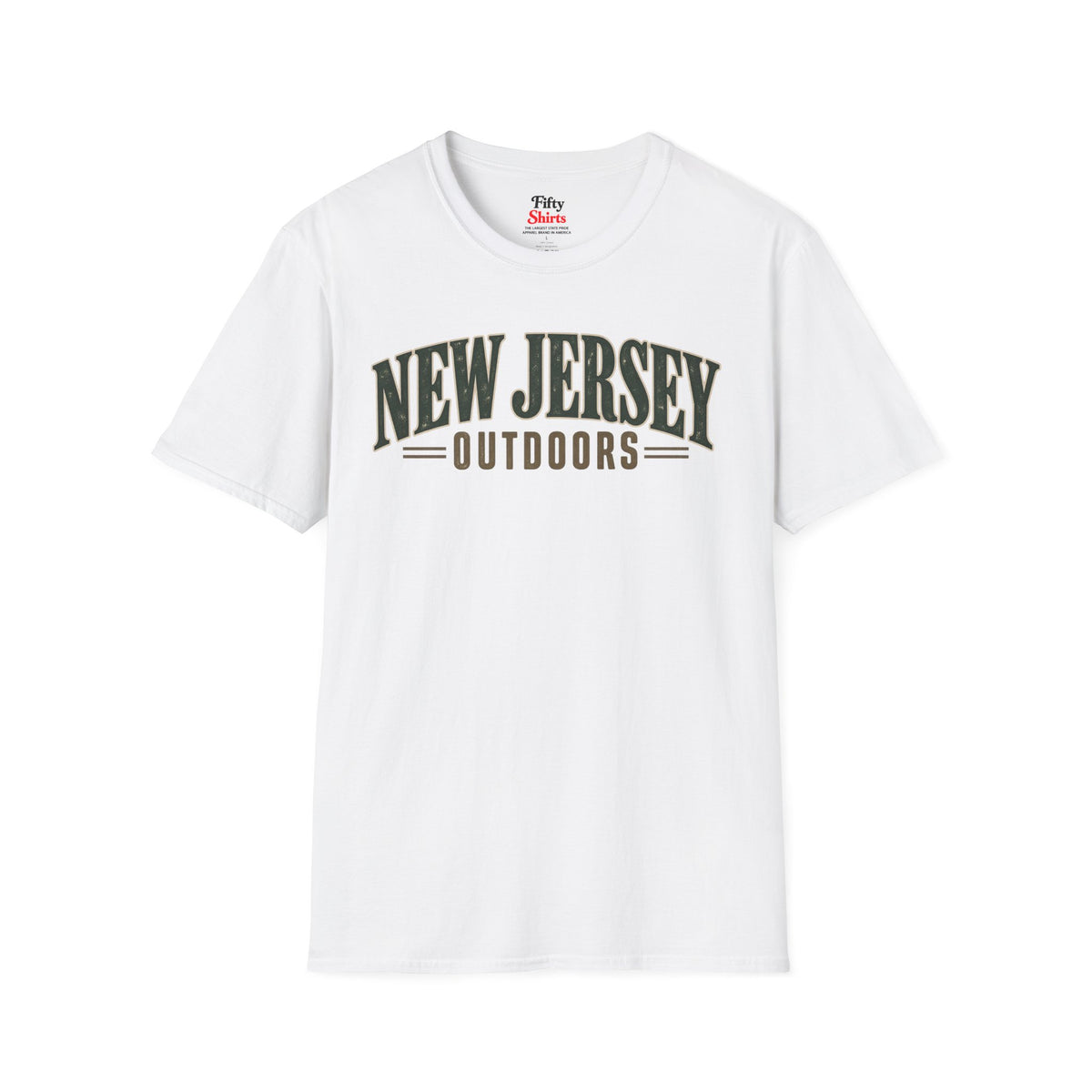 New Jersey Outdoors Unisex Softstyle T Shirt State Name Graphic Tee
