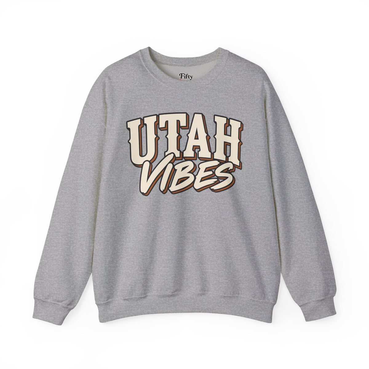 Utah Vibes Unisex Crewneck Sweatshirt State Name Graphic