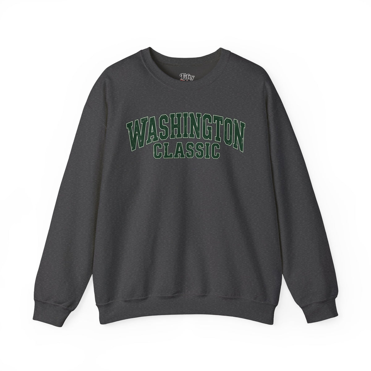 Washington Classic Unisex Crewneck Sweatshirt State Name Graphic