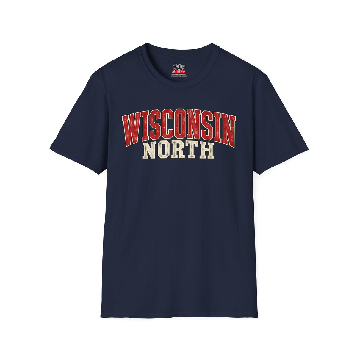 Wisconsin North Unisex Softstyle T Shirt State Name Graphic Tee