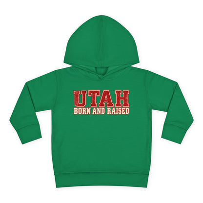 Utah Born and Raised Vintage Athletic Unisex Toddler Pullover Fleece Hoodie
