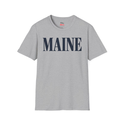 Maine Unisex Softstyle T Shirt State Name Graphic Tee