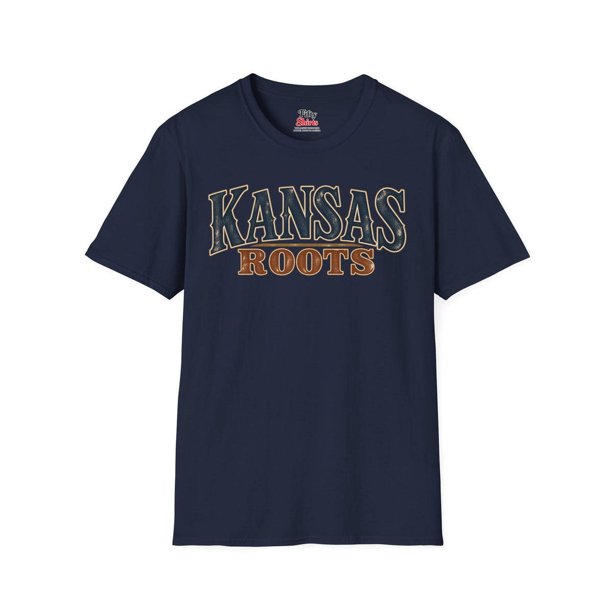 Kansas Roots Unisex Softstyle T Shirt State Name Graphic Tee