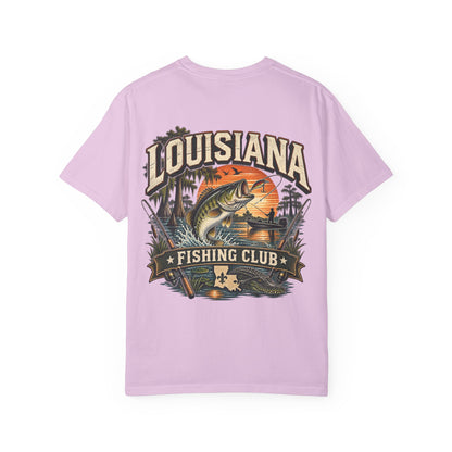 Louisiana Fishing Club Unisex Comfort Color 1717 Streetwear Graphic Tee