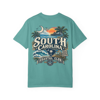 South Carolina Coastal Club Unisex Comfort Color 1717 Streetwear Graphic Tee
