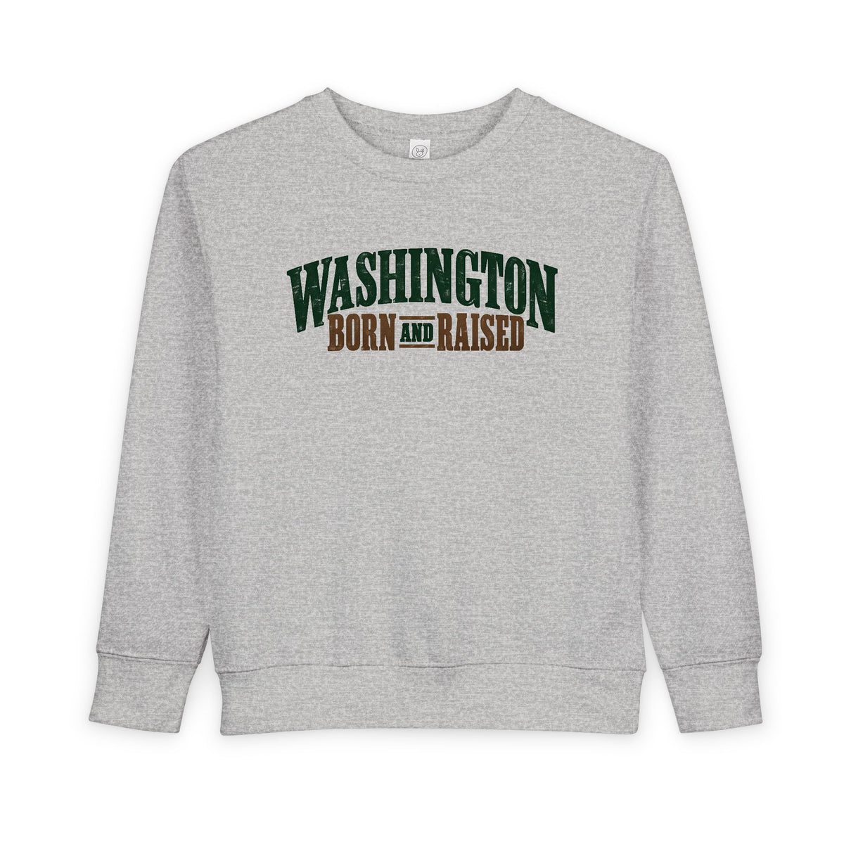 Washington Born and Raised Classic Americana Unisex Toddler Sweatshirt