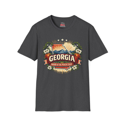 Georgia State Pride Unisex Softstyle T Shirt State Pride Graphic Tee Collections FS03