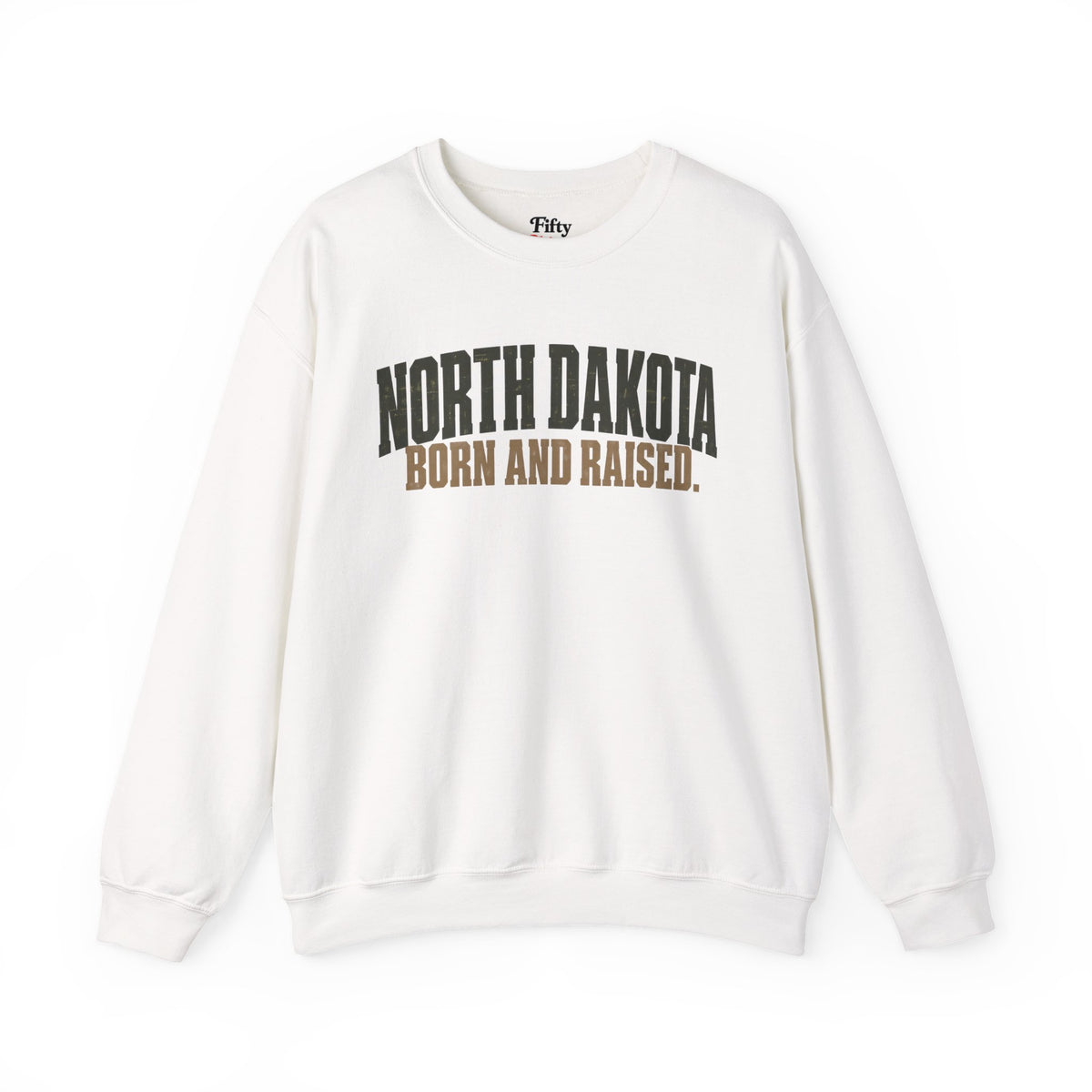North Dakota Born and Raised Minimal Great Plains Unisex Sweatshirt Graphic