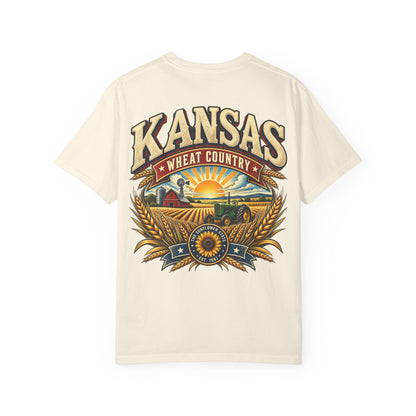 Kansas Wheat Country Unisex Comfort Color 1717 Streetwear Graphic Tee