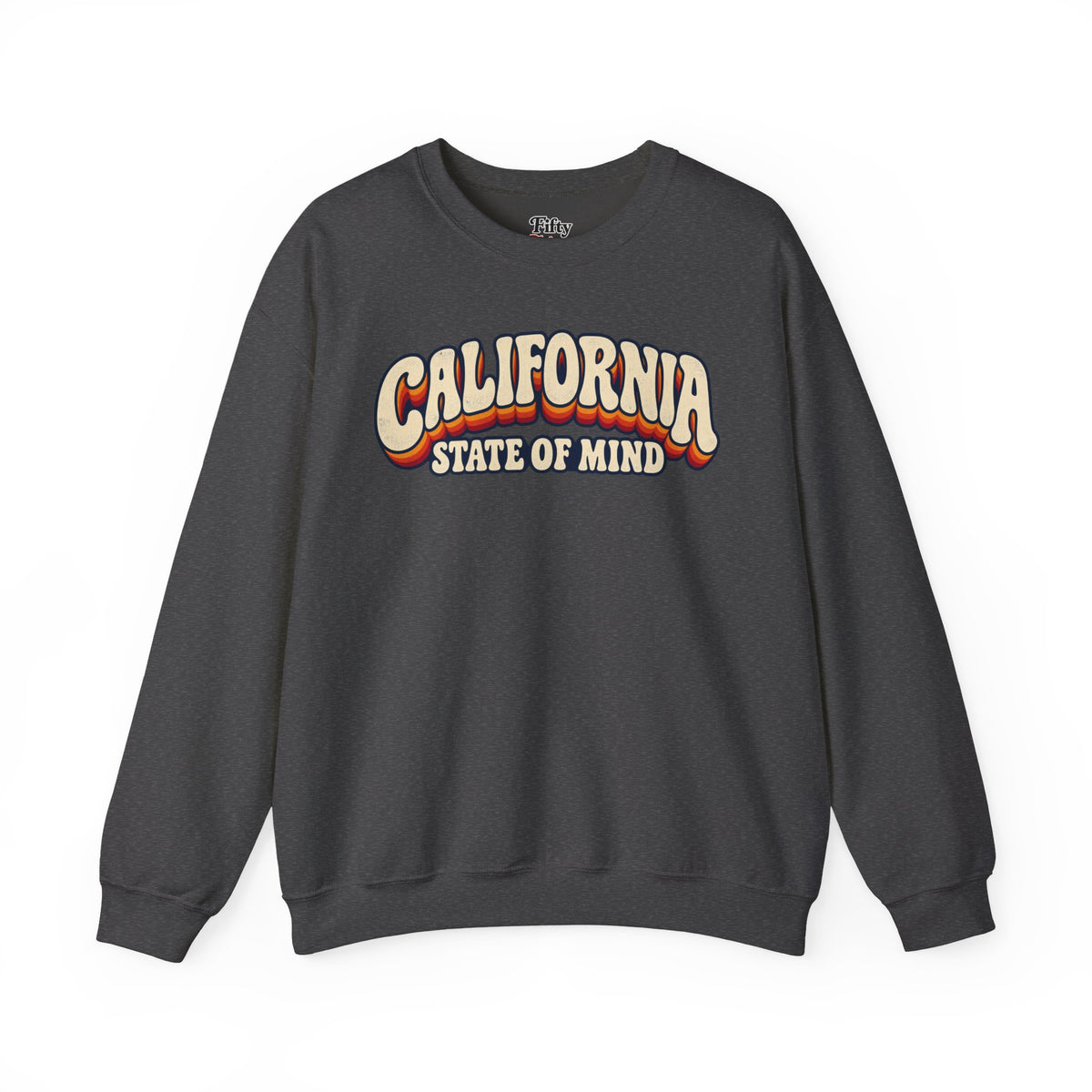 California State of Mind Unisex Crewneck Sweatshirt State Name Graphic