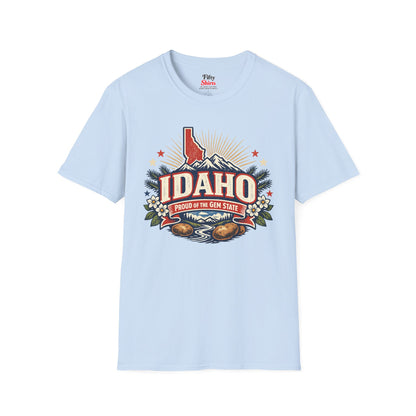 Idaho State Pride Unisex Softstyle T Shirt State Pride Graphic Tee Collections FS03