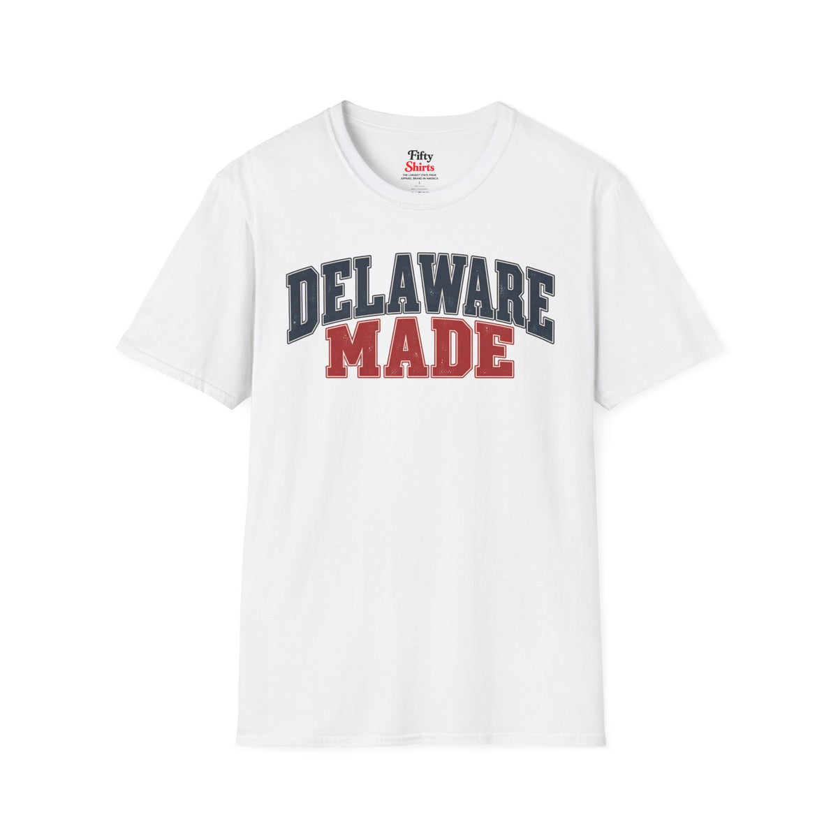 Delaware Made Unisex Softstyle T Shirt State Name Graphic Tee