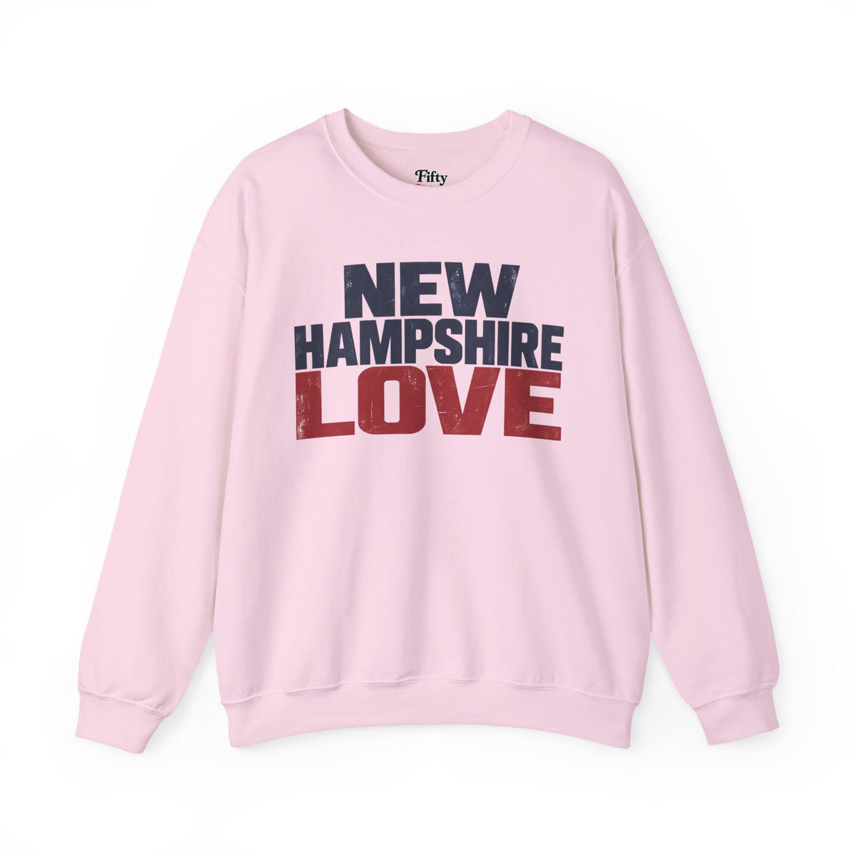New Hampshire Love Unisex Crewneck Sweatshirt State Name Graphic