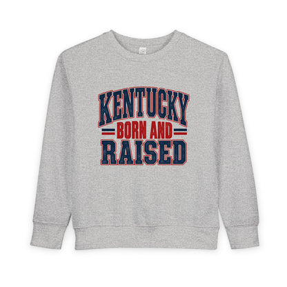 Kentucky Born and Raised Timeless Heritage Unisex Toddler Sweatshirt