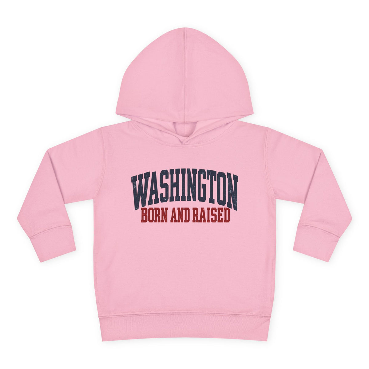 Washington Born and Raised Vintage Americana Unisex Toddler Pullover Fleece Hoodie