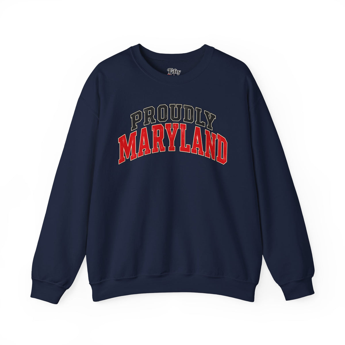 Proudly Maryland Unisex Crewneck Sweatshirt State Name Graphic