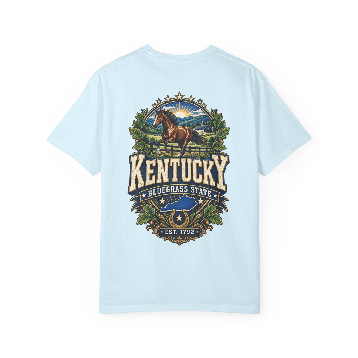 Kentucky Bluegrass Legacy Unisex Comfort Color 1717 Streetwear Graphic Tee