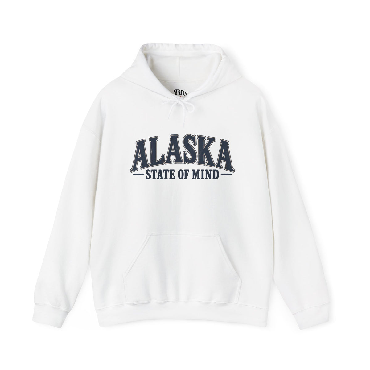 Alaska State of Mind Unisex Hoodie State Name Graphic