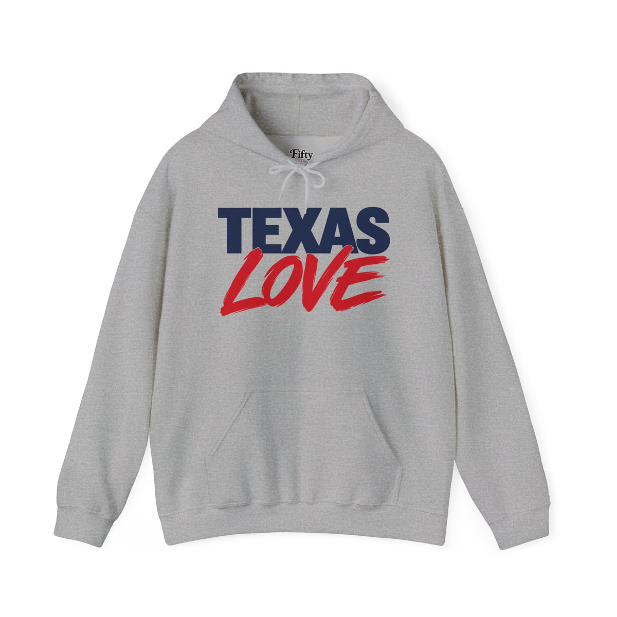 Texas Love Unisex Hoodie State Name Graphic