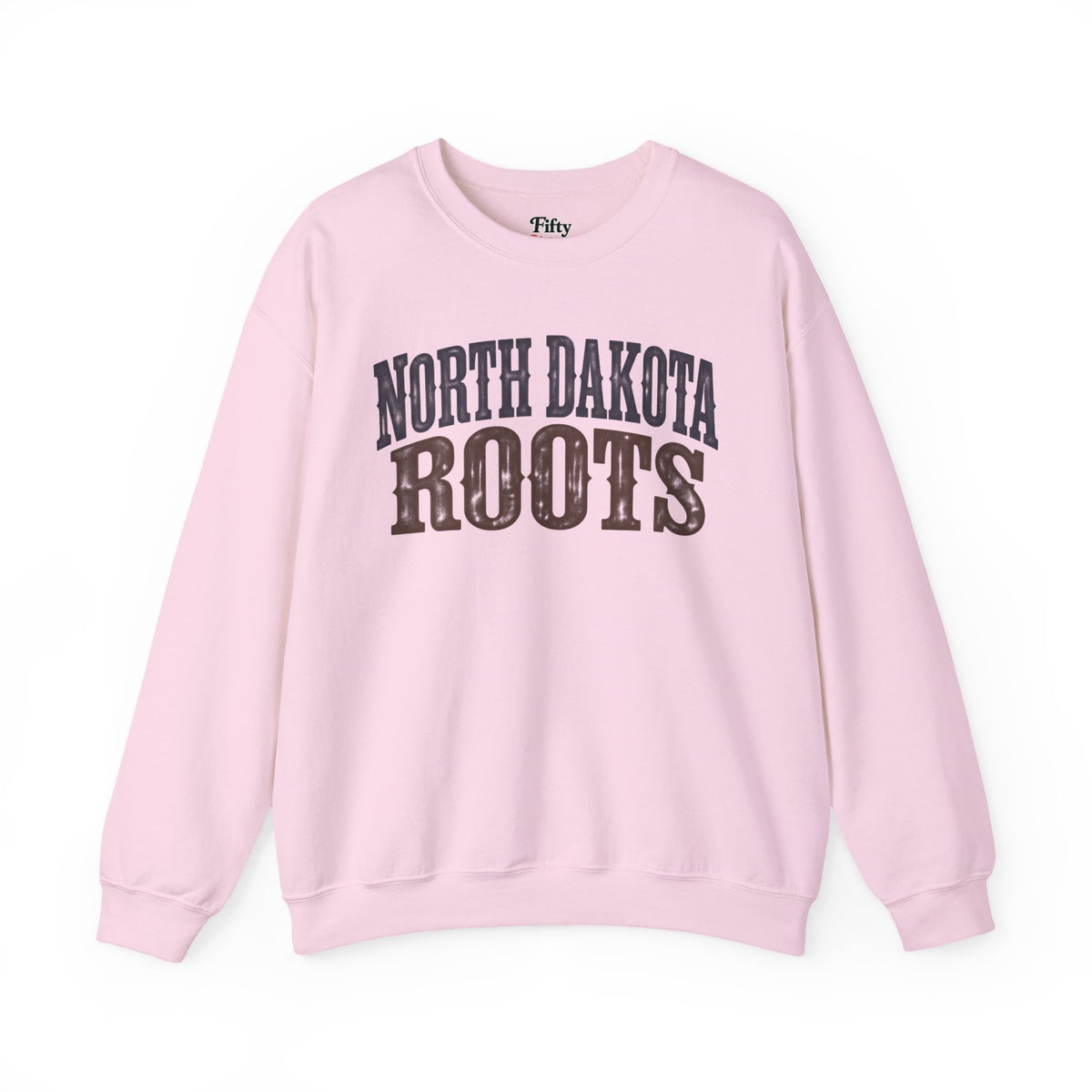 North Dakota Roots Unisex Crewneck Sweatshirt State Name Graphic