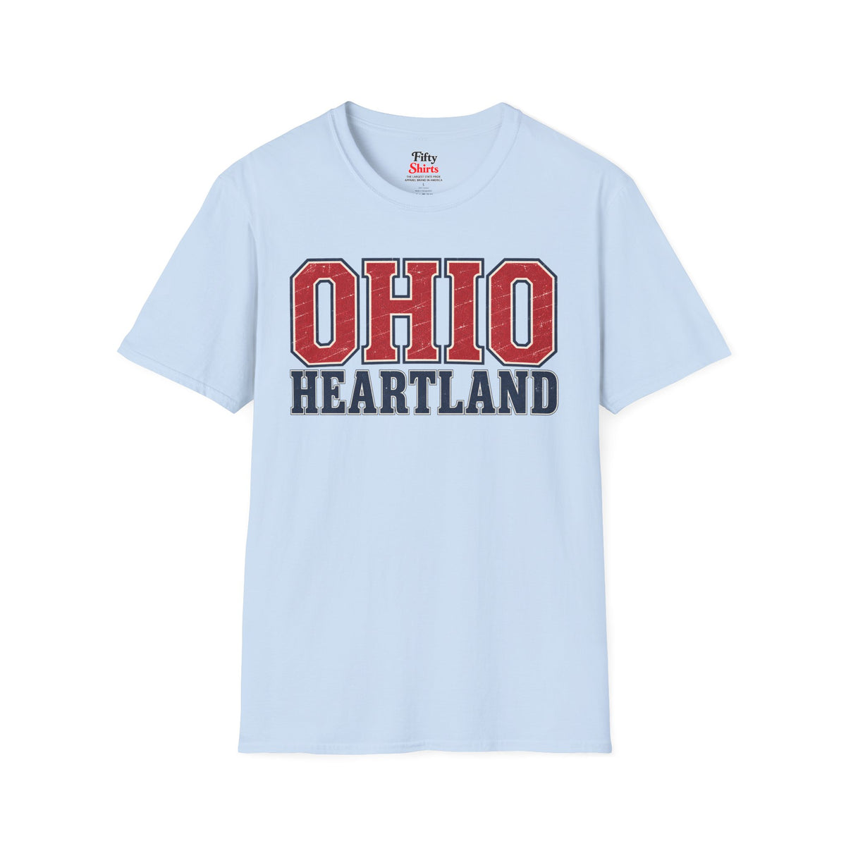 Ohio Heartland Unisex Softstyle T Shirt State Name Graphic Tee